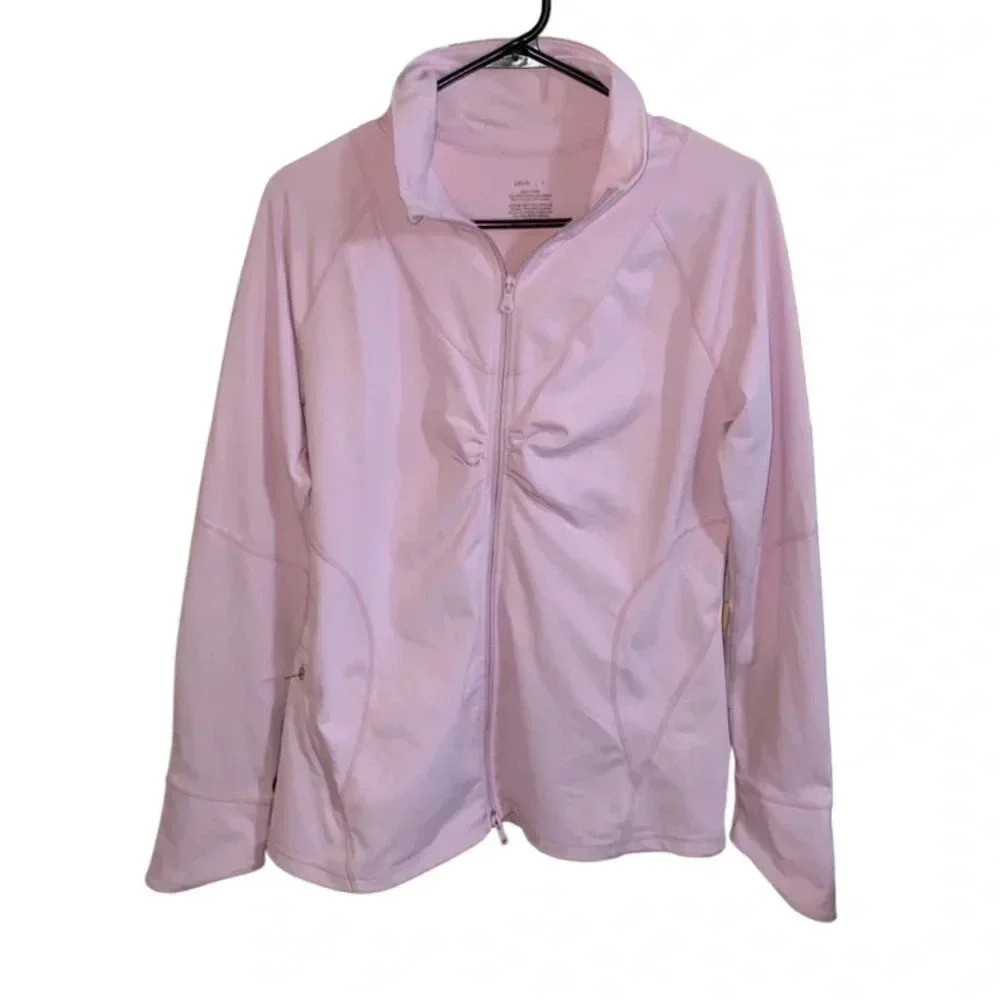 Zella Longsleeve Performance Jacket Pink Size Large